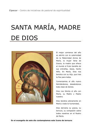 Santa María, Madre de Dios / Cipecar - Homiletica.org