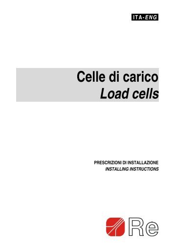 Celle di carico Load cells - Frenos RPM