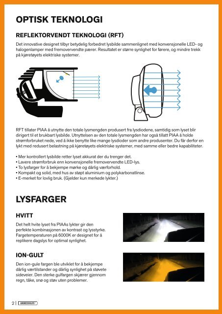 Norsk PIAA Katalog 2016 - LED Ekstralys 