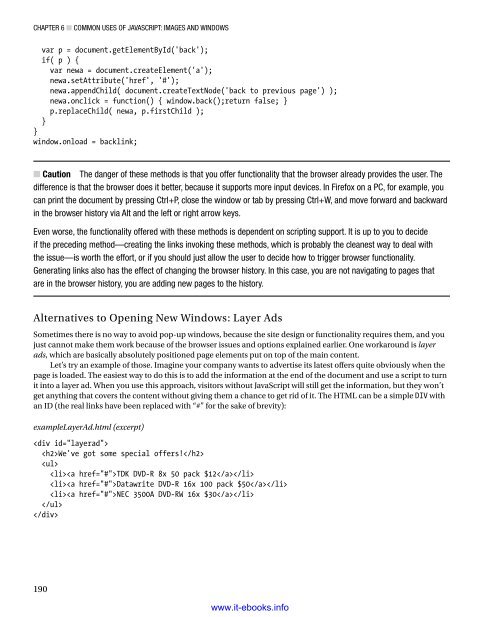 Beginning JavaScript with DOM Scripting and Ajax, 2nd Edition