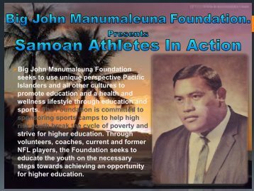 Big John Manumaleuna Foundation - 2012 Boise Football Camp
