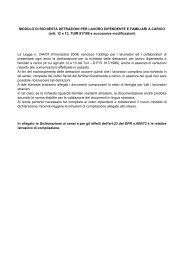 MODULO DI RICHIESTA DETRAZIONI PER LAVORO - italiapaghe.