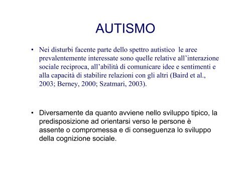 LA PRESA IN CARICO GLOBALE DELL'AUTISMO E ... - la meridiana