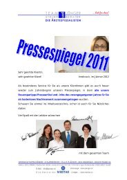 Steuern 2011 - Team Jünger Steuerberater - Die Ärztespezialisten