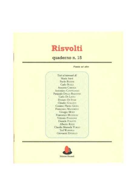 Risvolti 15