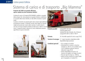 Sistema di carico e di trasporto „Big Mamma“ - swisspor