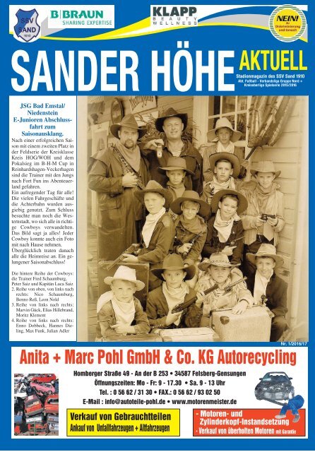 SanderHöhe Aktuell 2016/17 Nr.1