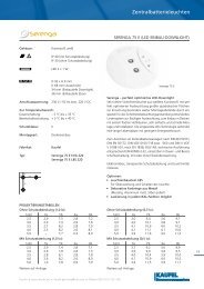 Datenblatt Serenga 75 E Zentralbatterie (pdf) - Kaufel