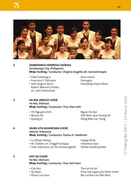 Hội An 2011 - Program Book