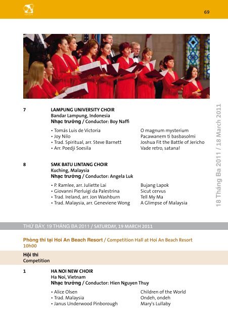 Hội An 2011 - Program Book