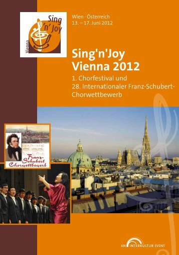Sing'n'Joy Vienna 2012 - Program Book