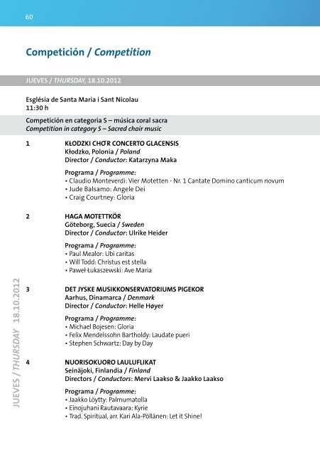 Calella 2012 - Program Book