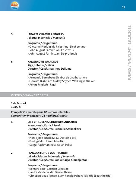 Calella 2012 - Program Book