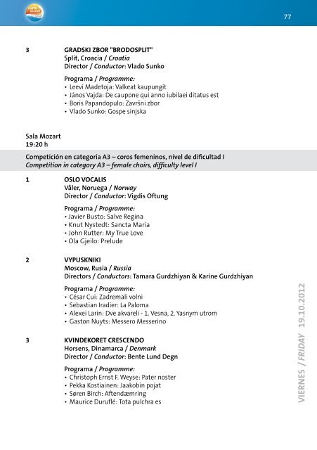 Calella 2012 - Program Book