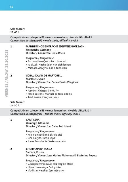 Calella 2013 - Program Book