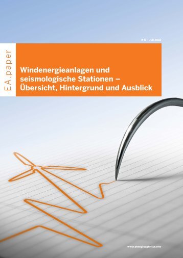 Windenergieanlagen und Erdbebenmessstationen