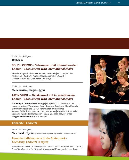 European Choir Games Graz 2013 - Program Book