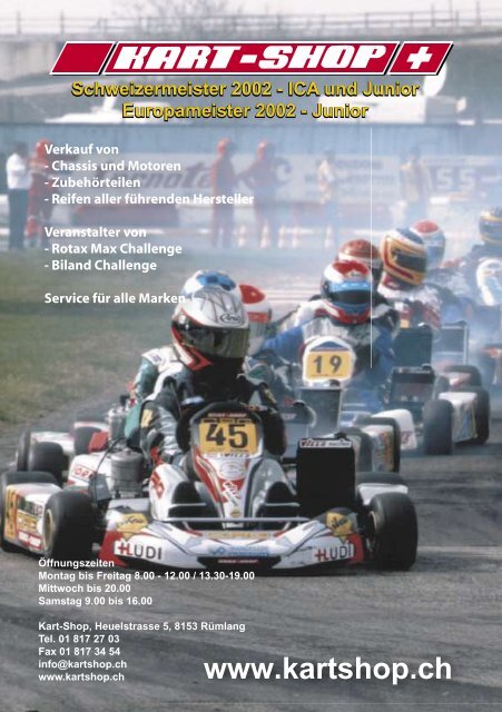 ICA und Junior Europameister 2002 - Kart-Club Oerlikon