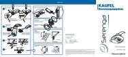 Serenga 73 E / 74 E / 75 E Verpackungsbeilage - Kaufel