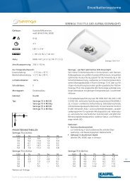 Datenblatt Serenga 73 A / 75 A Einzelbatterie (pdf - Kaufel