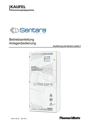 Betriebsanleitung Anlagenbedienung Sentara (pdf) - Kaufel