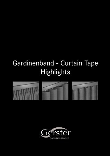 40 Gerster Curtain Tape Highlights