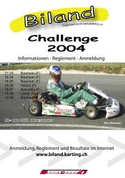 Reglement - Karting.ch