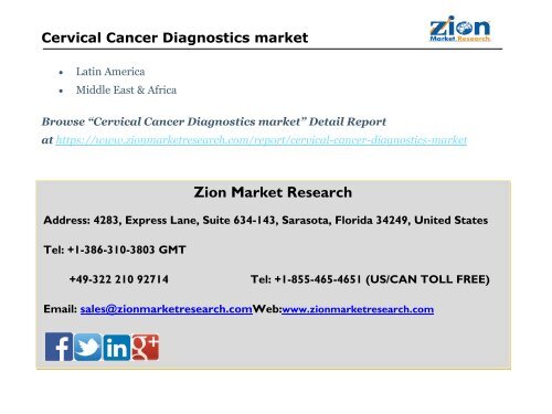 Cervical Cancer Diagnostics market