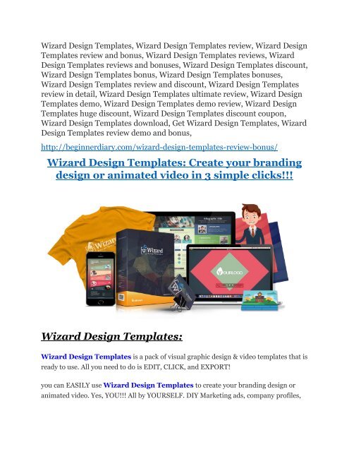 Wizard Design Templates review-- Wizard Design Templates (SECRET) bonuses 