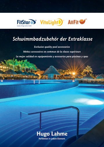 Schwimmbadzubehör der Extraklasse 2016