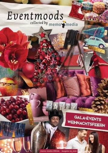 Weihnachtsfeiern Gala-Events Eventmoods 03/2016 