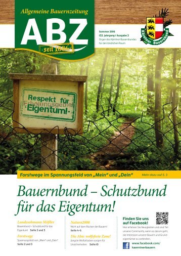 Allgemeine Bauernzeitung  - Ausgabe 02 - 2016 (Kärntner Bauernbund)