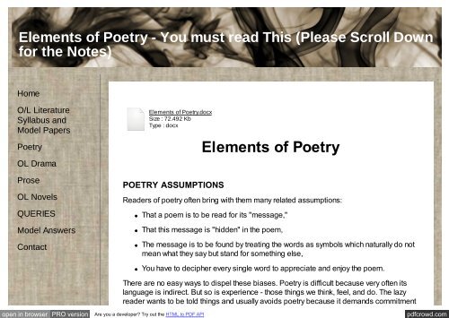 13+ Elements Of Poetry Drama And Prose Pics