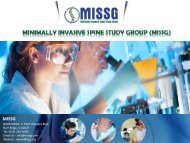 Minimally Invasive Spine Study Group (MISSG)