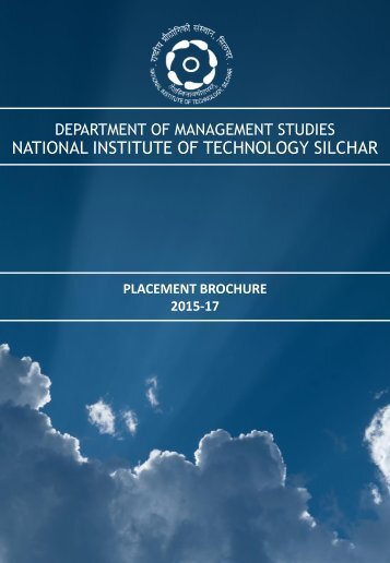 MBA PLACEMENT BROCHURE  2017