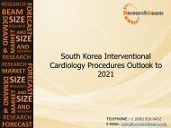 South Korea Interventional Cardiology Procedures Outlook to 2021