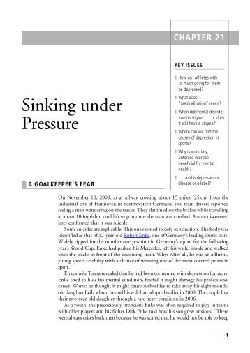 Sinking Under Pressure