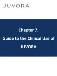 Chapter 7. Guide to the Clinical Use of JUVORA