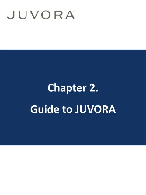 Chapter 2. Guide to JUVORA