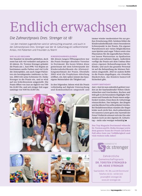 2016-02: TOP Magazin Dortmund | SOMMER