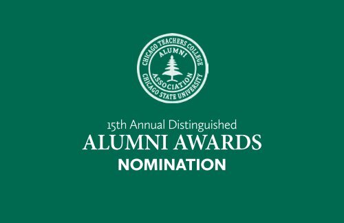 15th Annual Alumni Awards Nomination Brochure