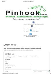 Access to VIP _ Pinhook Bloodstock