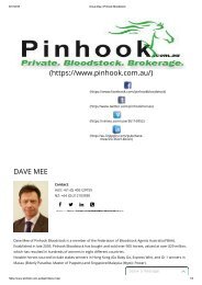 Dave Mee _ Pinhook Bloodstock