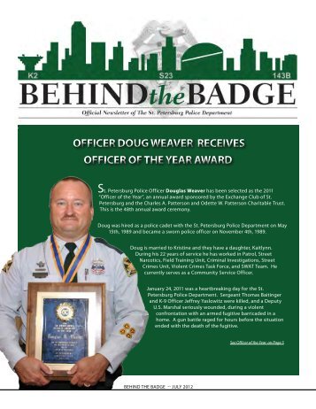officer doug weaver receives officer of the year award officer doug ...