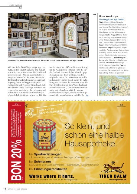 Magazin Naturfreund - Naturfreunde Schweiz