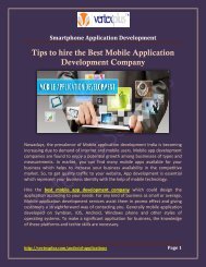 Smartphone application development