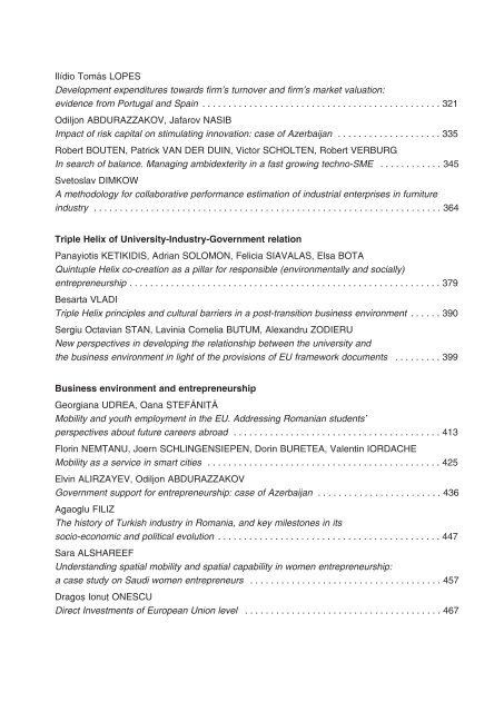 RESPONSIBLE ENTREPRENEURSHIP VISION DEVELOPMENT AND ETHICS