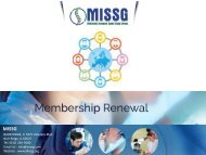 Membership Renewal - MISSG.org