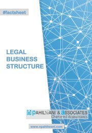 Legal Business Structure -Factsheet -N Pahilwani & Associates