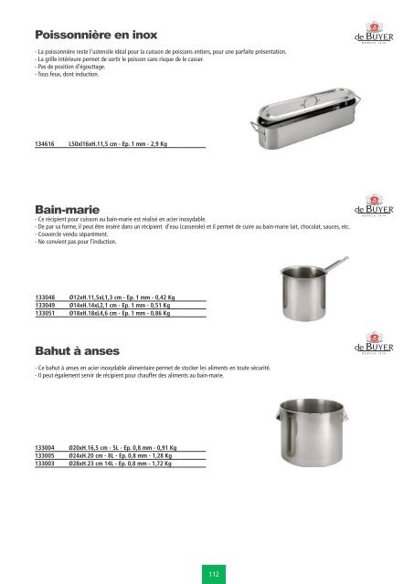 Art de la table - Ustensiles de cuisine